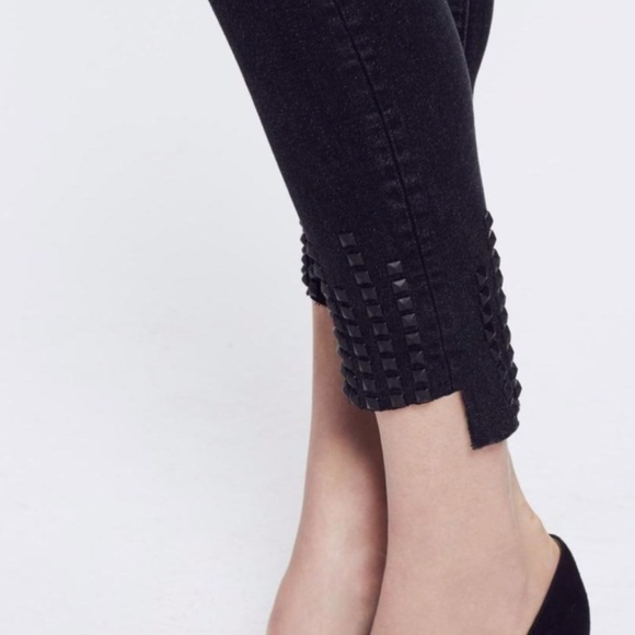MOTHER Studded Denim Ankle Fray - Picture 2 of 7